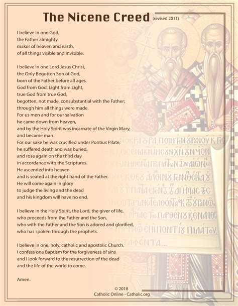 traditional nicene creed.